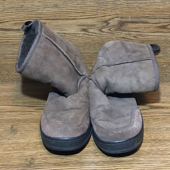 L.L. Bean brown suede insulated boots womens size 7 - Picture 2 of 7